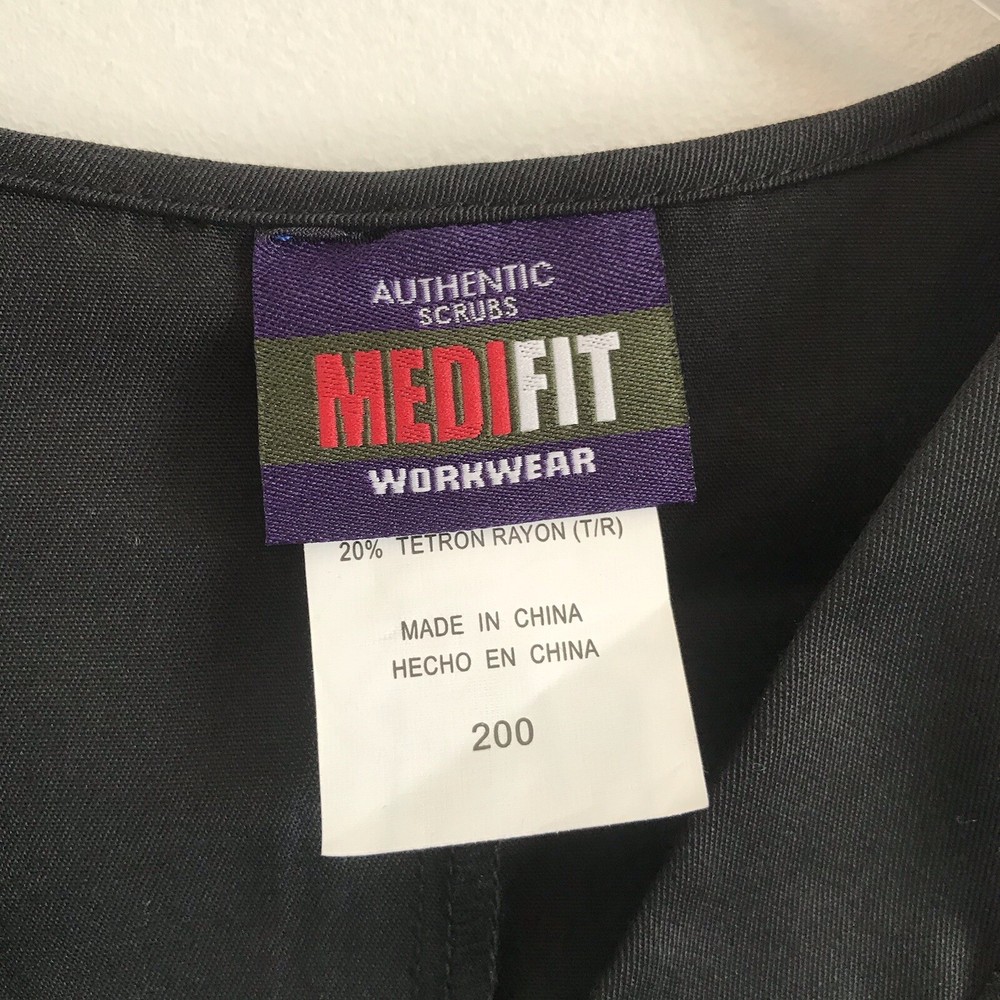 Medifit Workwear NWT Black Scrub Top Size Small