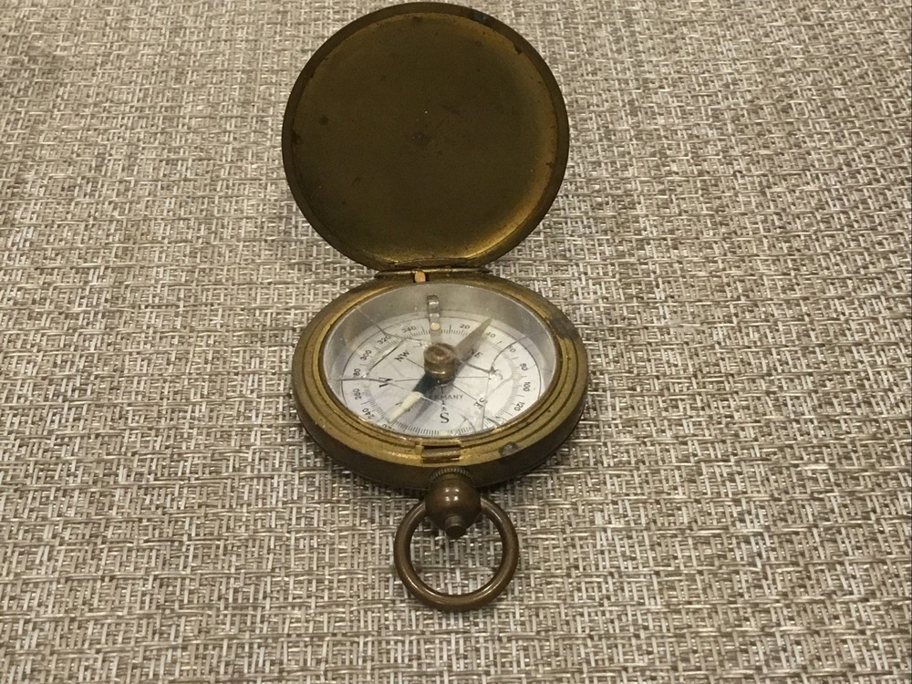 Antique/Vintage Compass Germany “ Broken Glass “