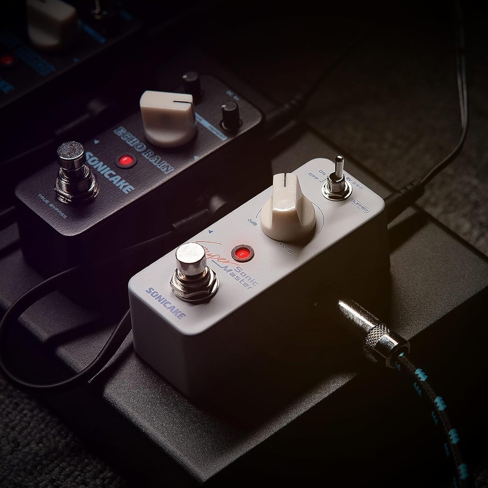 Compact Sonic Super Master Guitar Boost Pedal - Buffer Function & Analog Signal