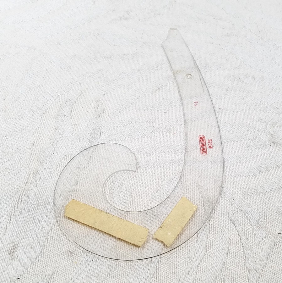 BRUNING 2519 FRENCH CURVE TEMPLATE ENGINEERING DRAFTING ARCHITECT TOOL