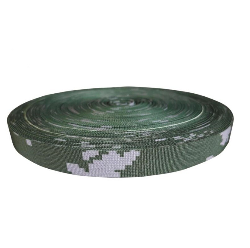 1m Length White Camouflage Webbing Non-elastic Edging Strips 1" Width