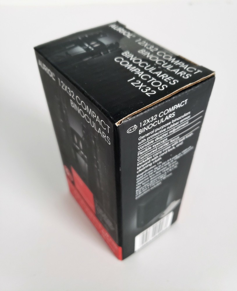 AURIOL Compact Binoculars 12x32 Black