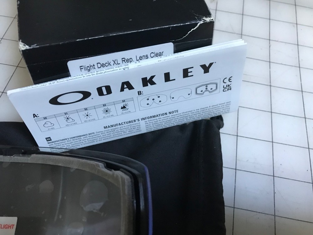 Oakley Flight Deck L and XL Replacement Lense Clear