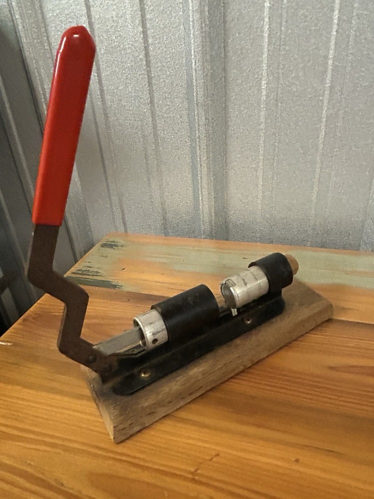 Vintage Heavy Duty Nut Cracker Lever Style Farm Tool Rustic