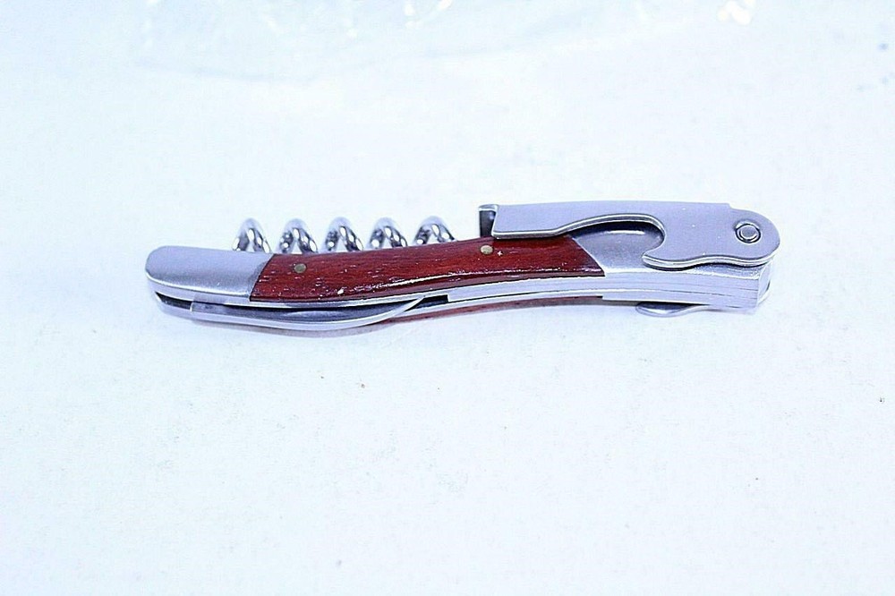 Wine Line WL-N020 Curved Rosewood Handle Corkscrew