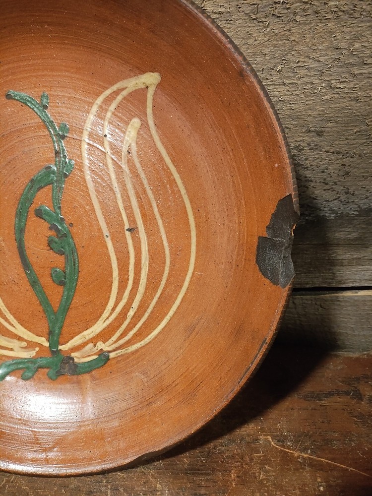 Antique Redware Plate