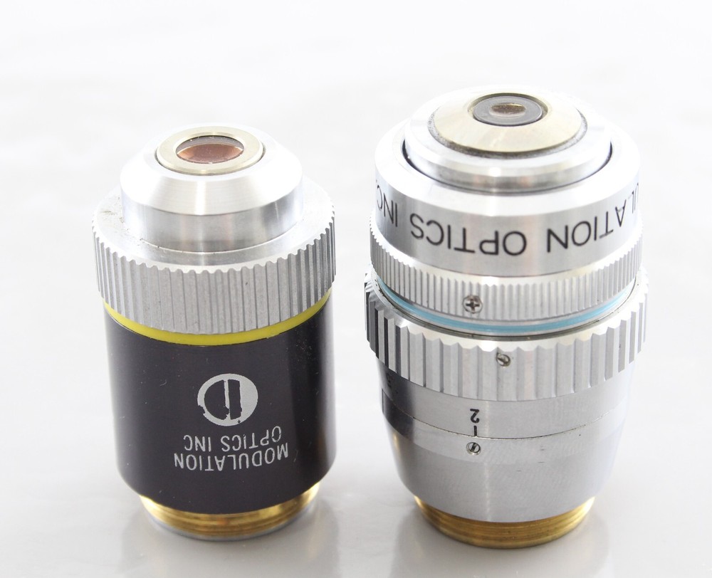 Nikon Hoffman Modulation Contrast Condenser Objective Set Diaphot Microscope