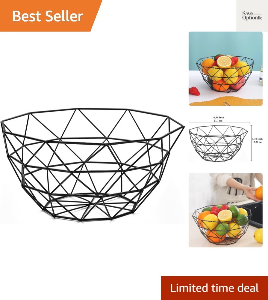 Fruit Basket, Fruit Bowl, Metal Wire Fruit Basket for kitchen, Fruit Bowl for...