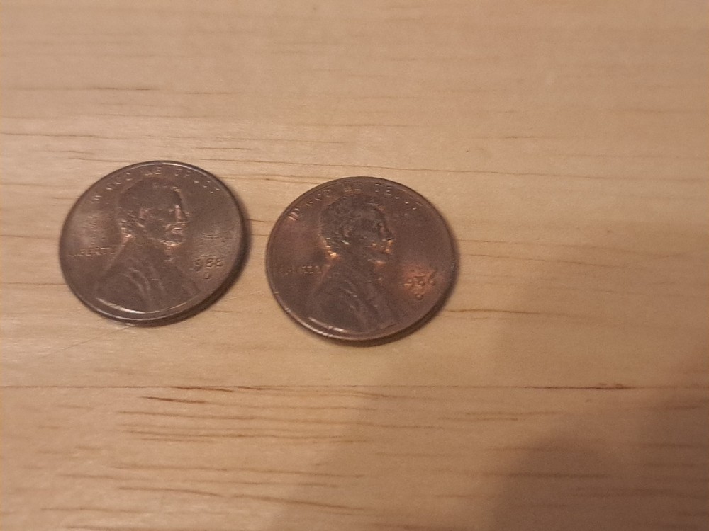 1986 And 1988 D Error Pennies