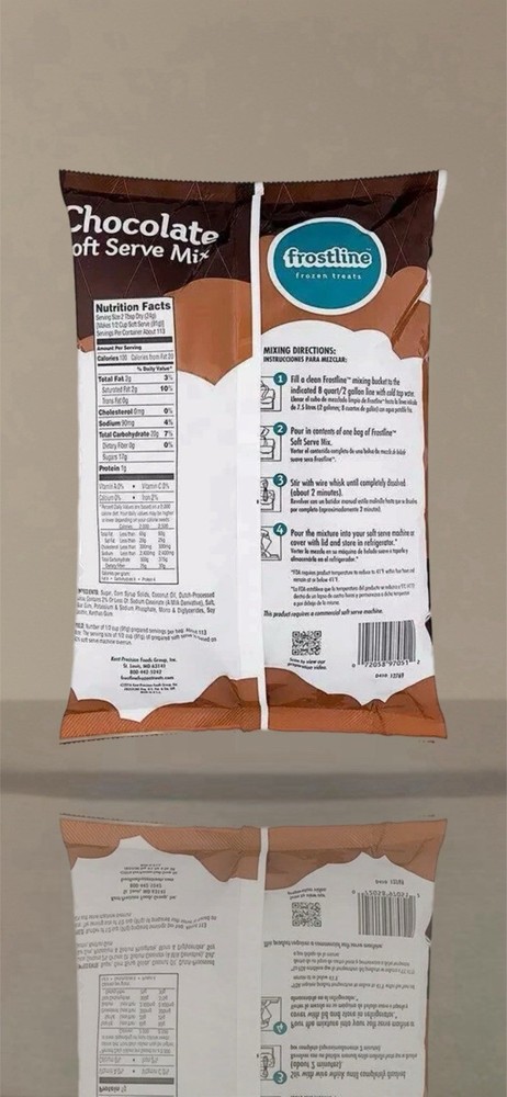 Frostline Chocolate Soft Serve Mix, 6 Pound Bag