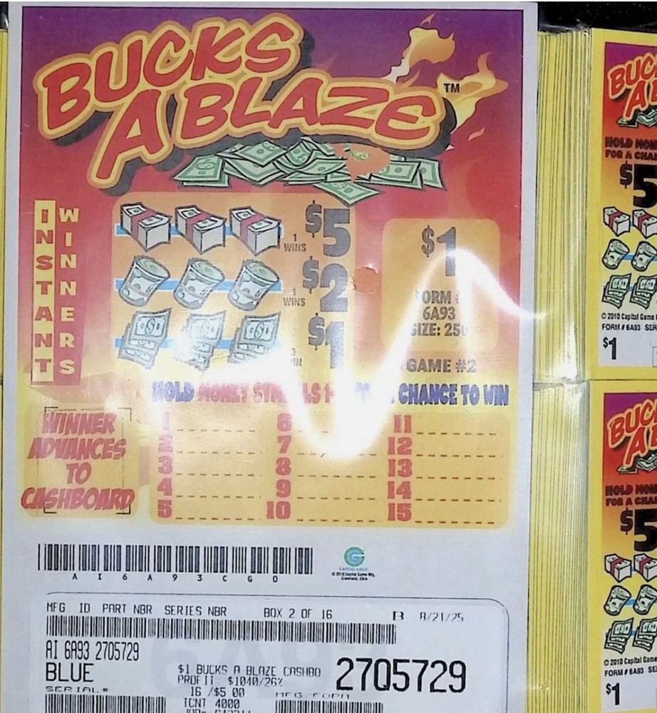 Pull Tabs Cash Board Game