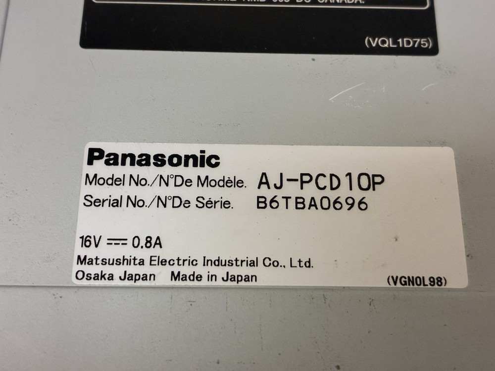 Panasonic AJ-PCD10P FIVE-SLOT P2 SOLID-STATE MEMORY DRIVE / NO POWER SUPPLY