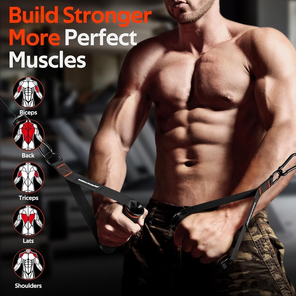 Nylon Workout Handles for Cable Machines – Strong, Comfortable Grip
