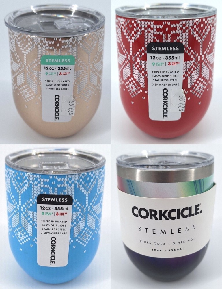Corkcicle - 12oz Stemless - New With Defects