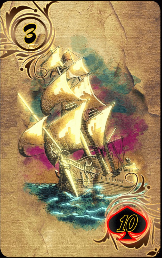 Оракул Ленорман "Золотая Сова" Oracle Lenormand "Golden Owl" Deck Tarot