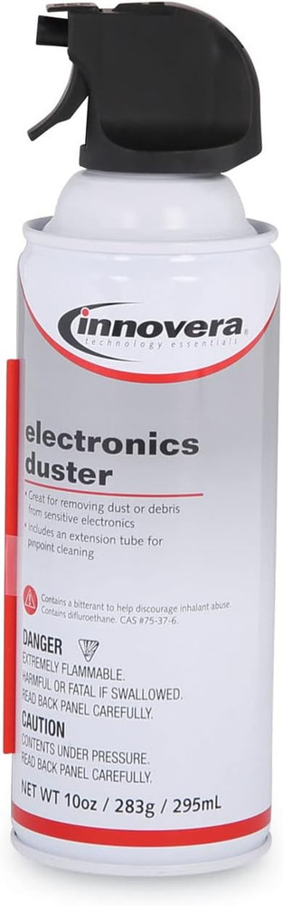 Compressed Air Duster Cleaner, 10 Oz Can, 6/Pack