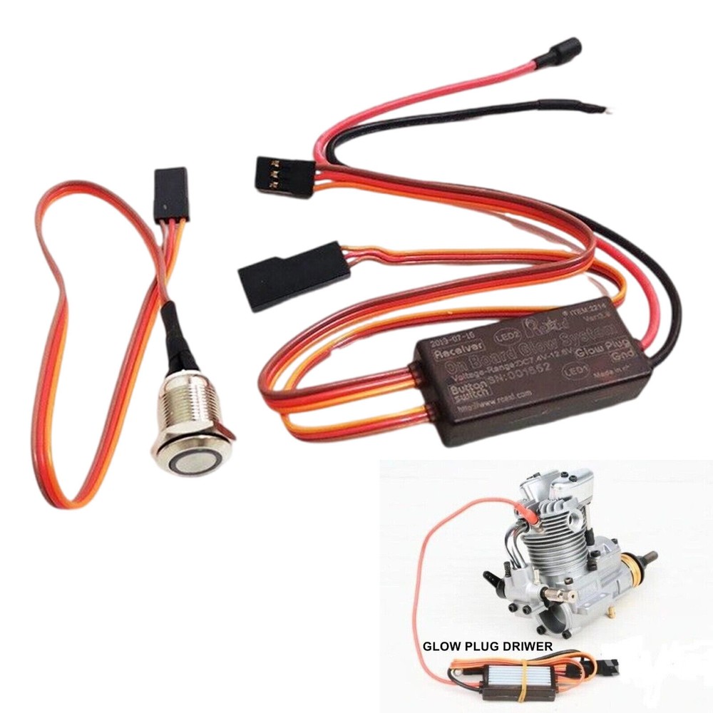 On Board Glow System Ignition Drive Glow Plug Driver for RC Airplane Model US
