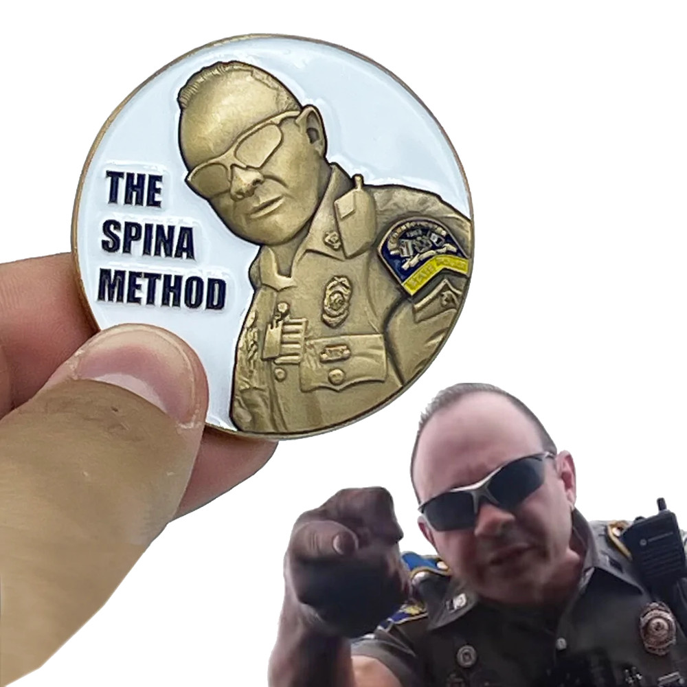 BL9-010 CSP Version 6 Spina Method Communications Challenge Coin inspired by Con