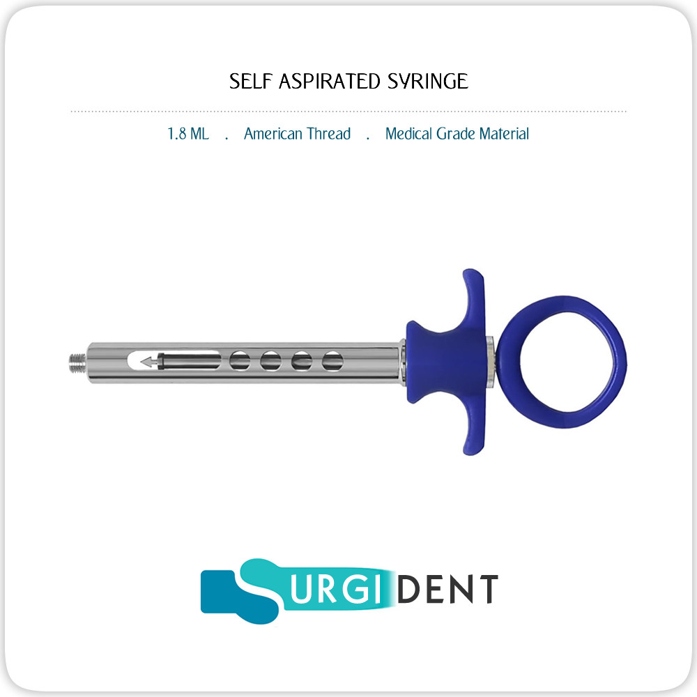 SELF ASPIRATING SYRINGE 1.8 ML AUTO PASSIVE "AMERICAN THREAD"