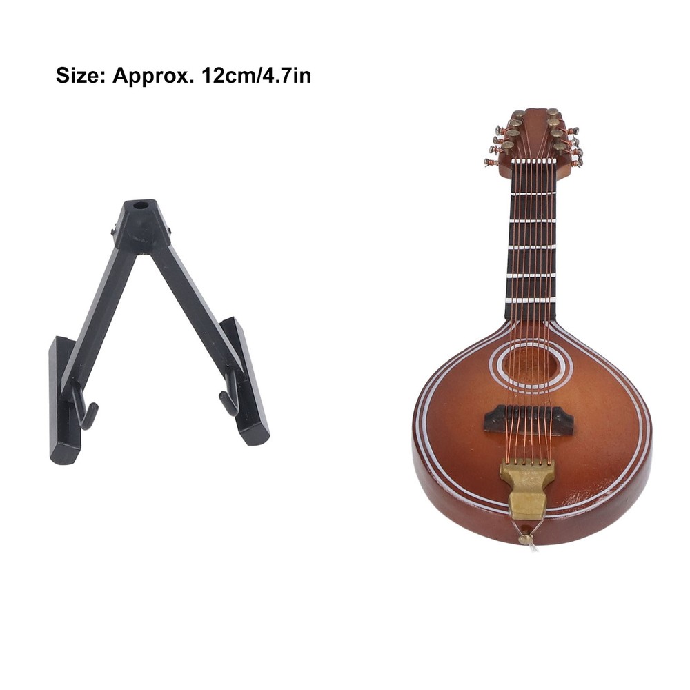 Mini Mandolin Instrument Space Saving Elegant Handmade 8 Strings Mandolin Mo NY9