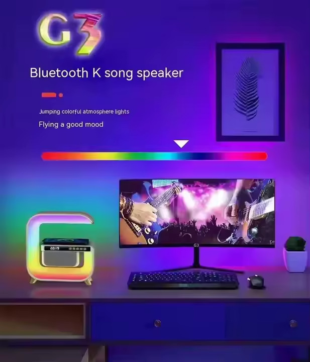 G3 Wireless Charging BT Speaker Alarm Clock Wireless Mobile Phone Multifunction