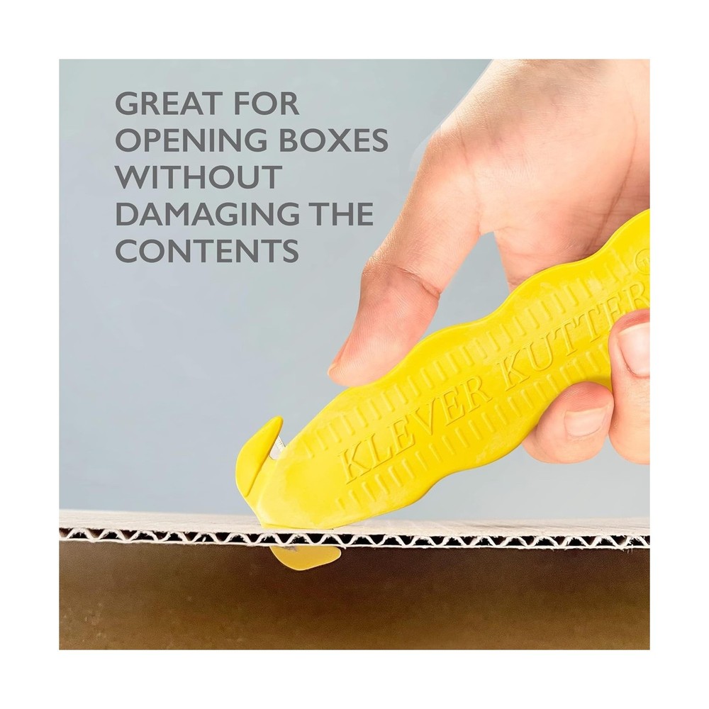 Box Cutter, Klever Kutter, 100/Pack Yellow