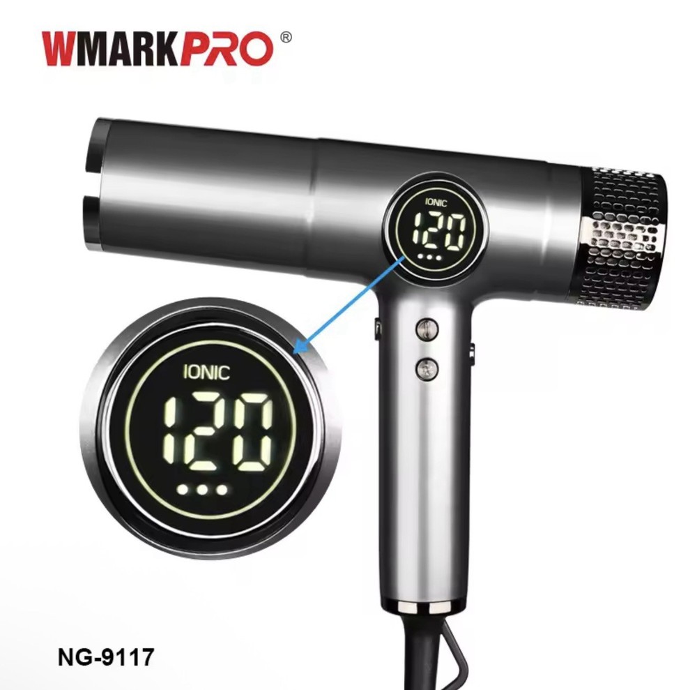 WMARK 9117 Hair Dryer 2000W Brushless Ionic Pro Blow Dryer + Diffuser