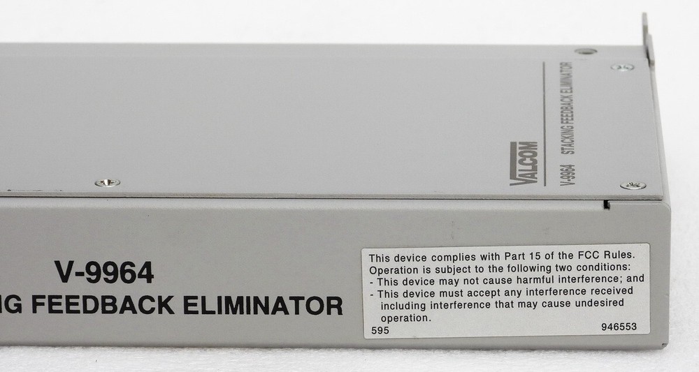 VALCOM V-9964 STACKING DIGITAL FEEDBACK ELIMINATOR / MESSAGE STACKER