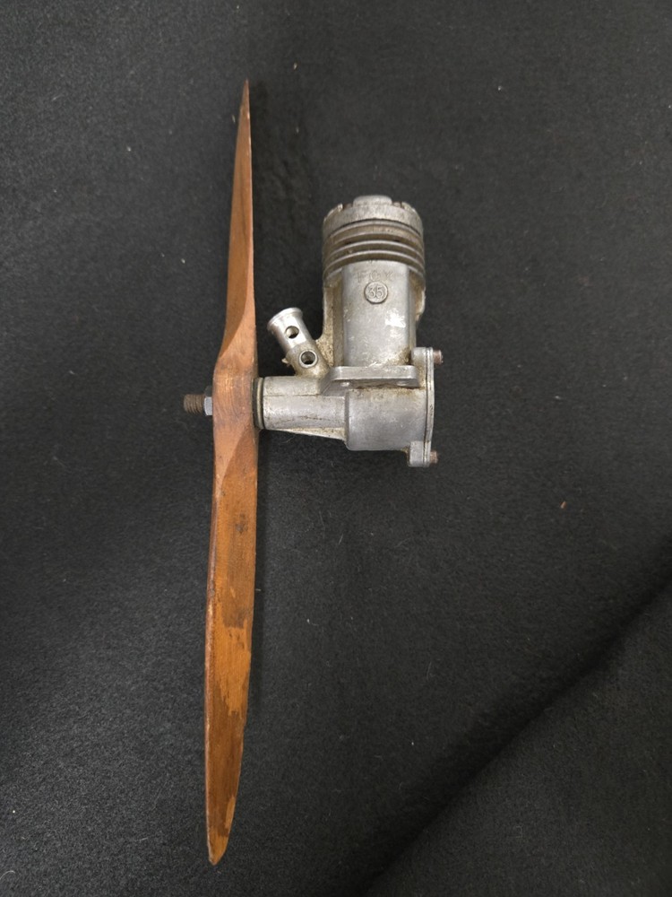 FOX  35 STUNT CONTROL LINE ENGINE, PRE-OWNED, GOOD COMPRESSION custom carb??