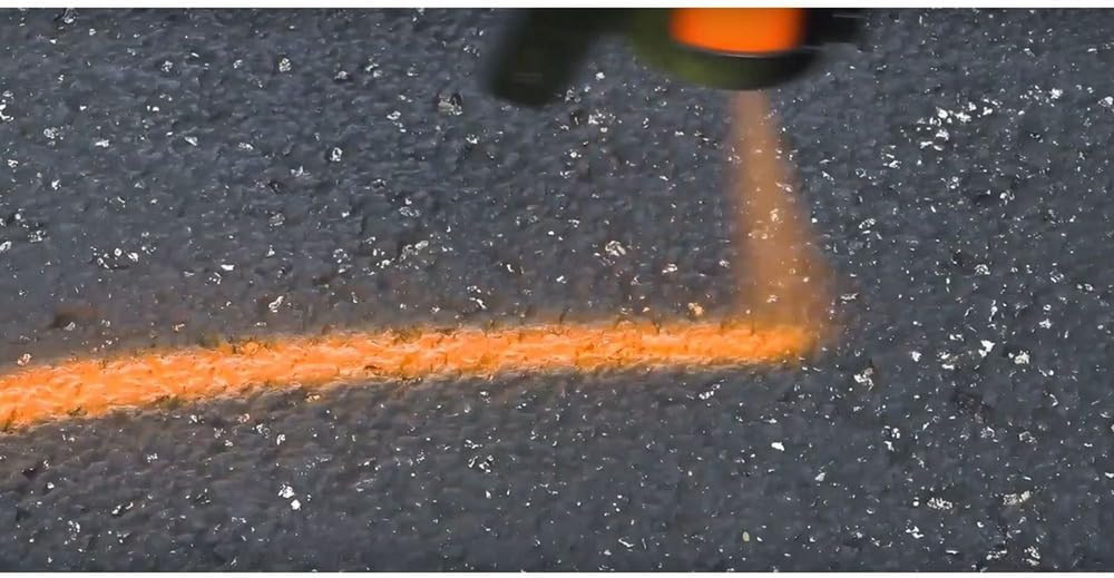 High-Visibility Yellow Inverted Marking Paint - 12 Cans per Box