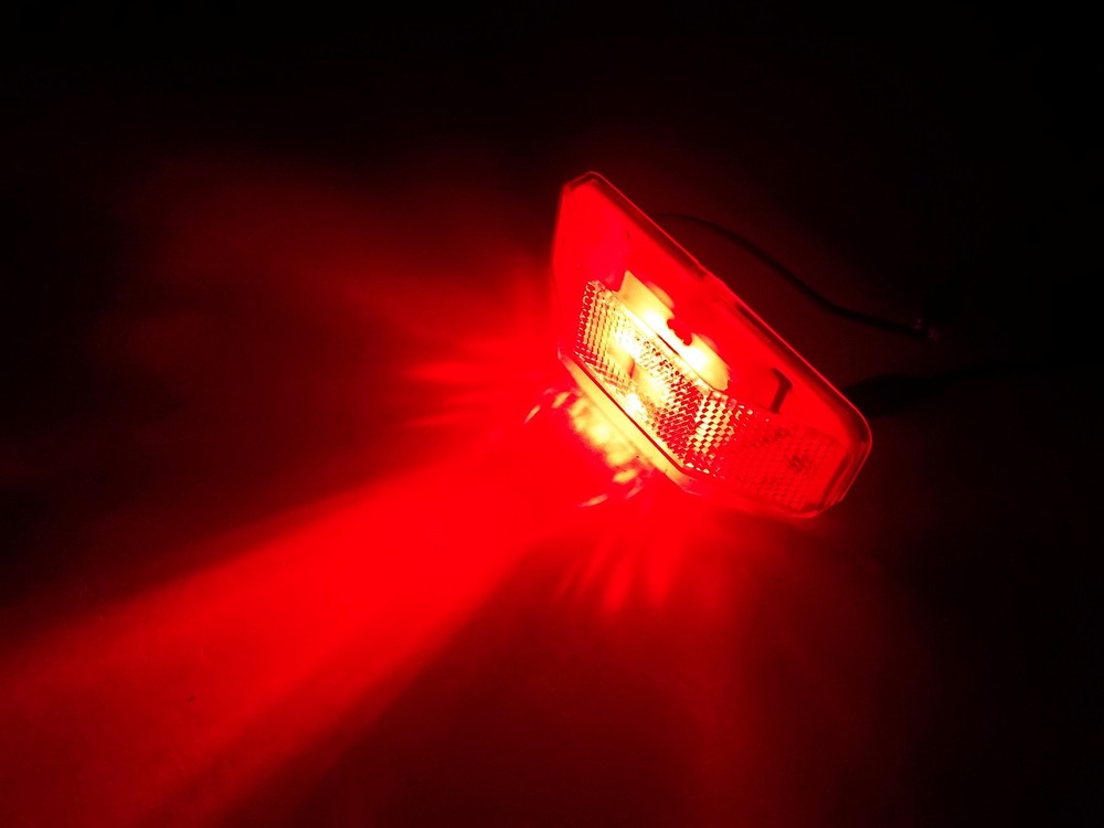 (1) RED Light LED 2 super diode 1 x 4 surface mount marker trailer Bargman 99