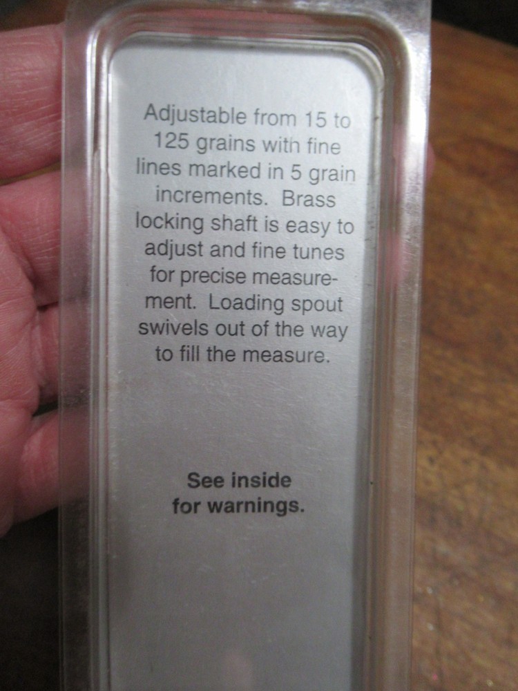 THOMPSON CENTER T/C U-VIEW POWDER MEASURE 7222 Muzzleloader