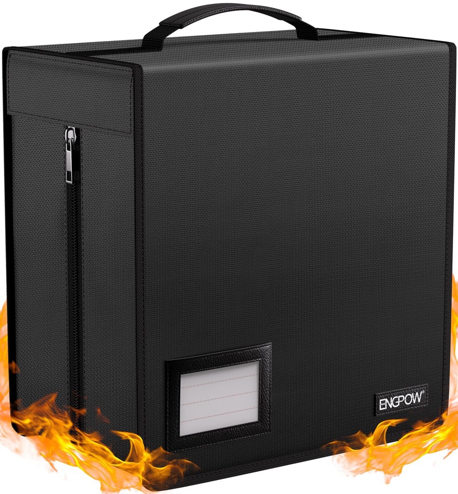 Fireproof CD Case, CD/DVD Storage Box,400 Capacity CD Binder DVD Storage Hold...