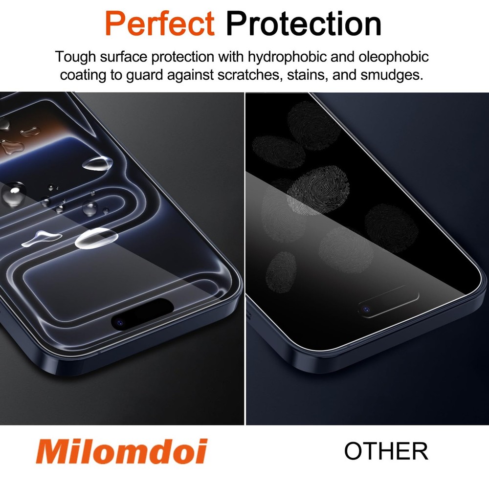 Milomdoi 3 Pack Matte Screen Protector for iPhone 17 Pro Max 6,9 inch