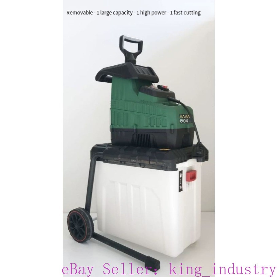 220v Small Leaf crushing Machine, Mobile type Branch Shredder, Branch Grinder