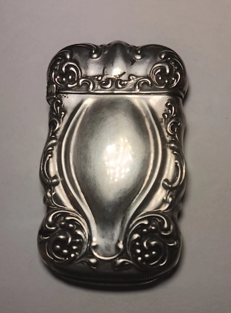 Antique Victorian Sterling Silver Vesta Match Case