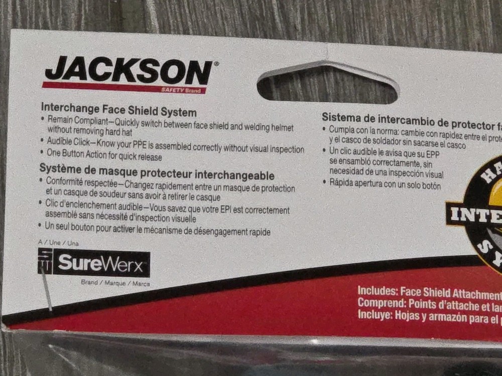 Jackson safety Interchange face shield System 38423