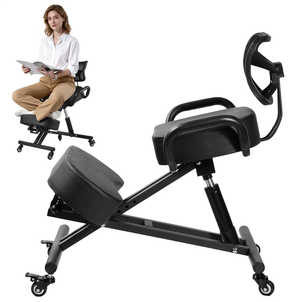 Ergonomic Kneeling Chair With Back Posture Support For Office