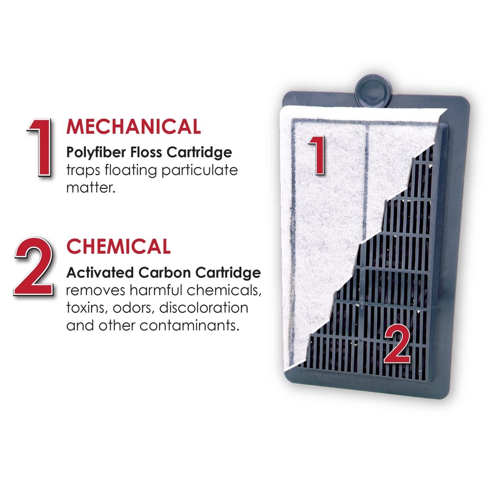 Penn-Plax CPF6C3 Cascade Hang-on Power Filter Replacement Cartridges - Pack o...