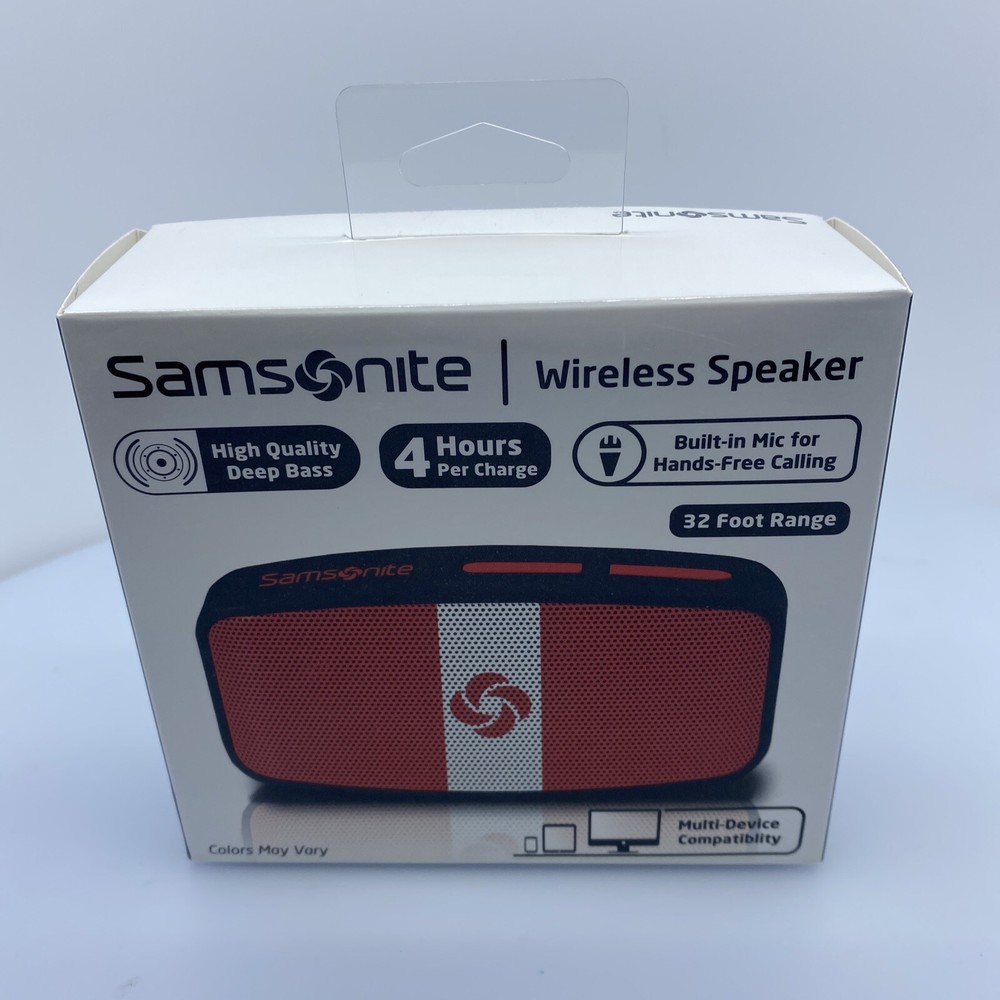 Samsonite Wireless Speaker Bluetooth High-Quality Deep Base