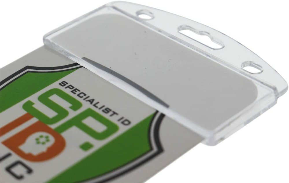 5 Pcs Vertical Half Card Smart Chip Insert Badge Holder - Specialist ID
