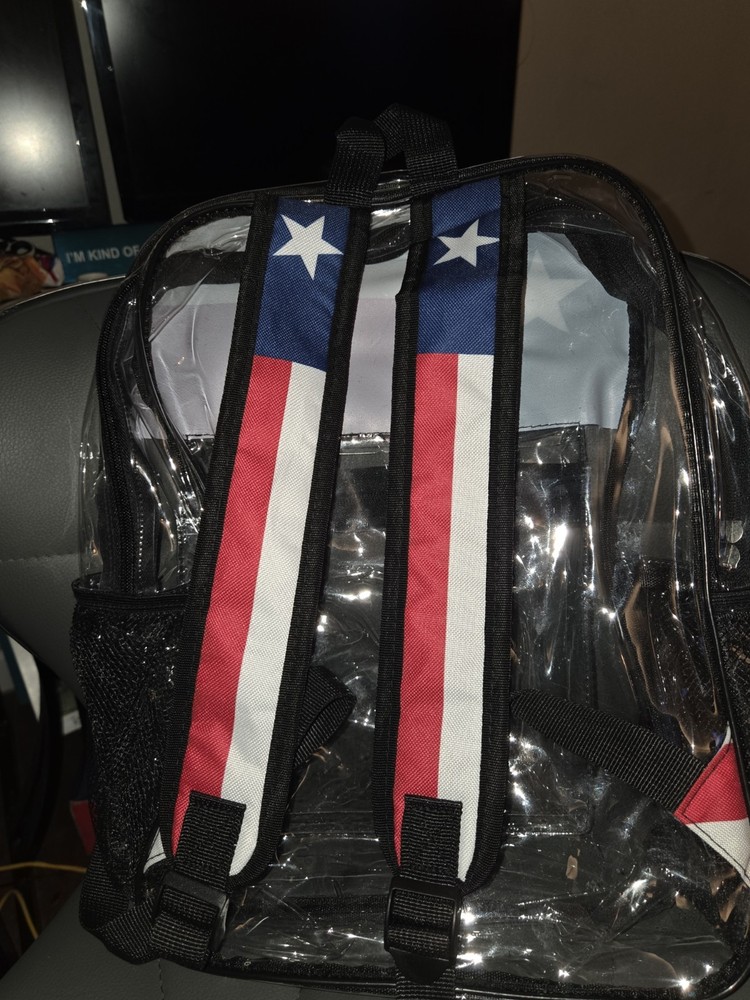 Texas design clear visible backpack