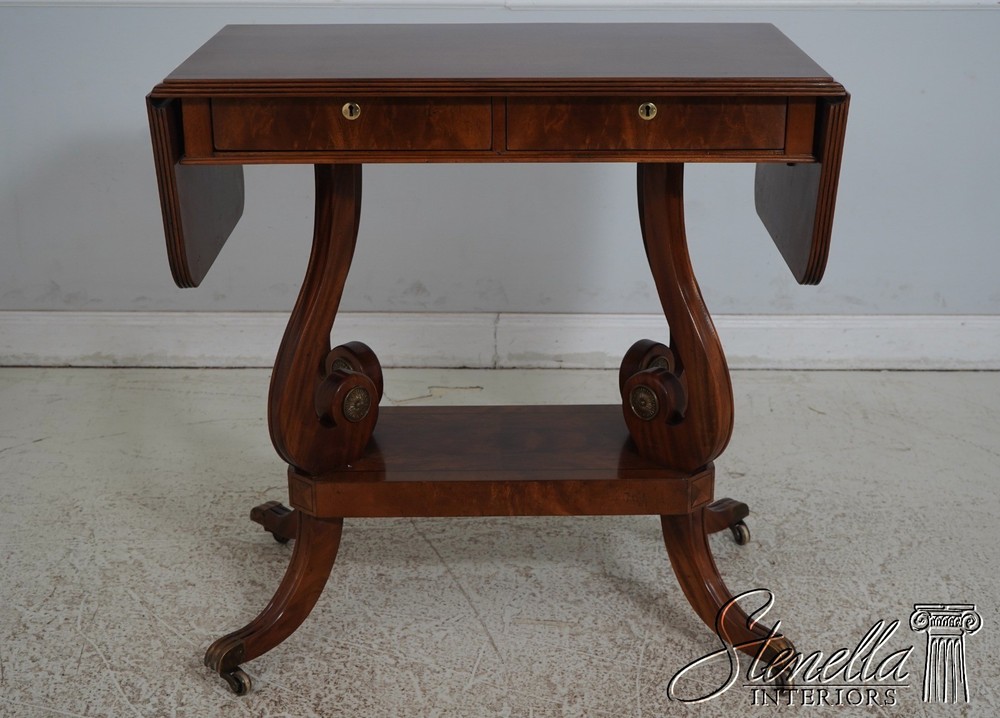L65526: THEODORE ALEXANDER Attributed Drop Side Regency Mahogany Server