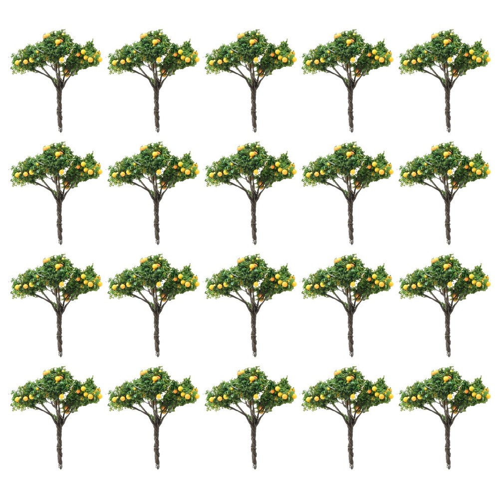 DIY Model Trees O Scale 20 Pcs Architecture Tree Orange Fruit Tree Model Replace