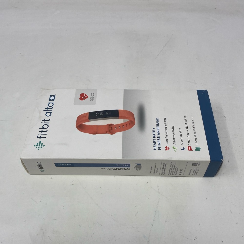 Fitbit Alta HR Activity Tracker Small - Peach/Coral Band