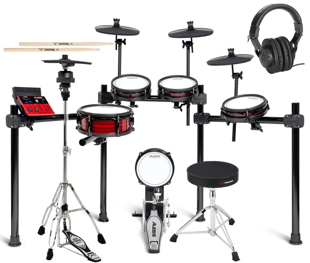 Alesis Nitro Ultimate Electronic Drum Set Essentials Bundle