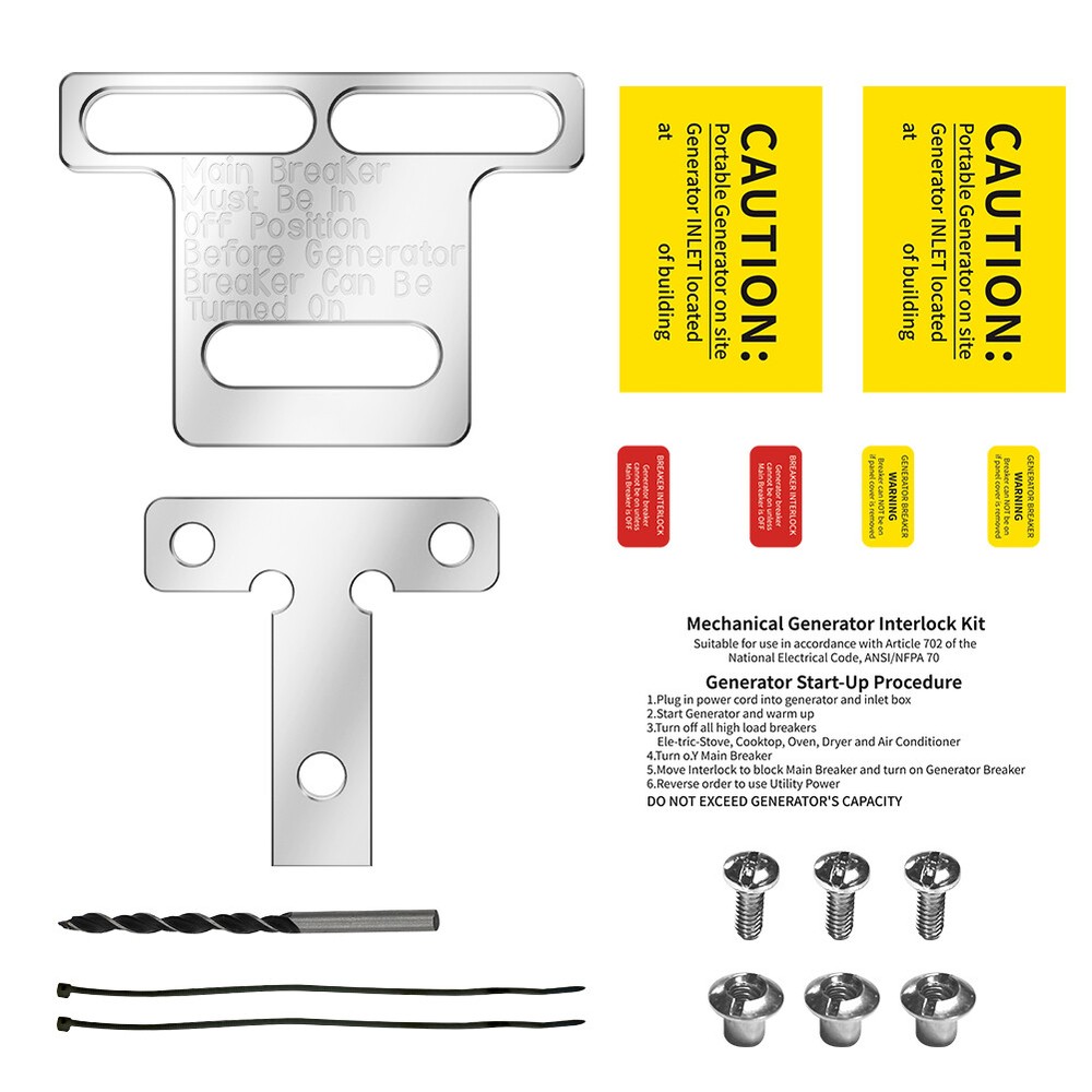 For Eaton 100 Amp Panel Cutler Hammer Panel Generator Interlock Kit