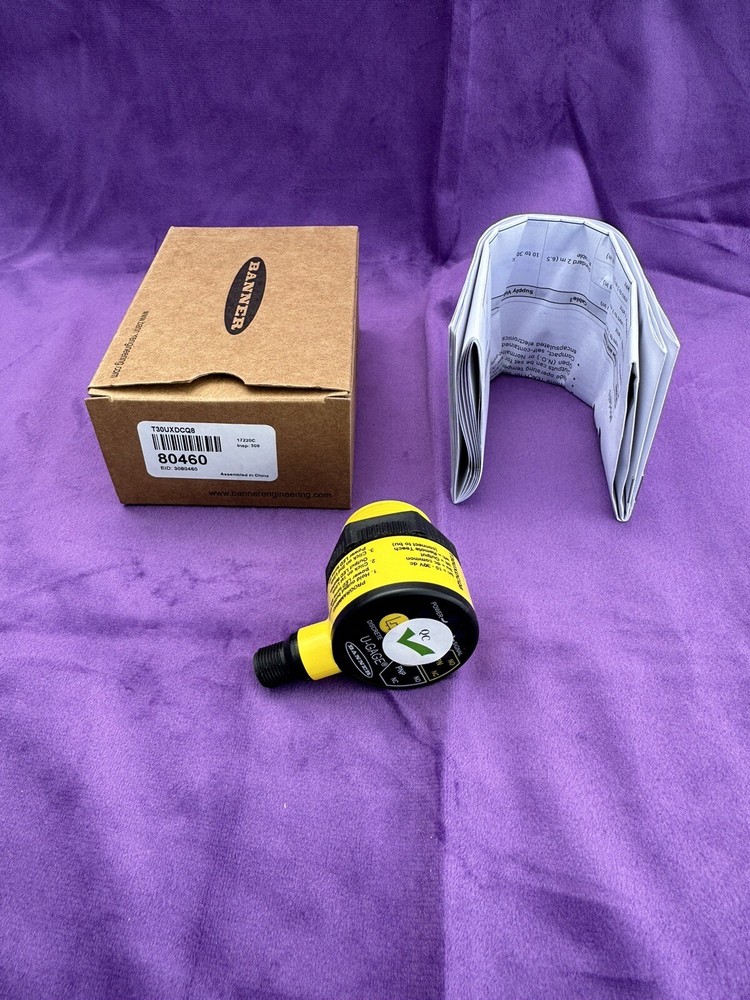 Banner Engineering T30UXDCQ8 T30UX SERIES TEMP COMPENSATION ULTRASONIC SENSOR