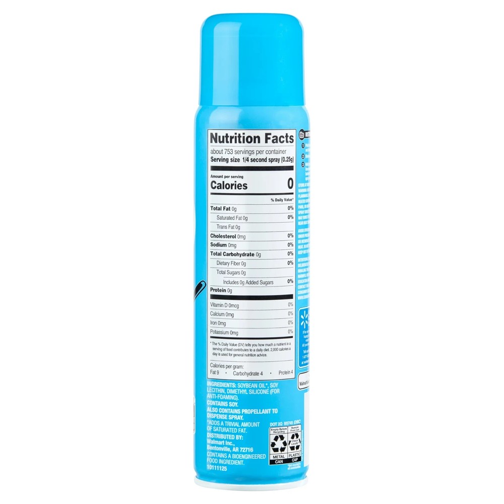 Great Value Vegetable Cooking Spray, 8 oz (Pack 6)