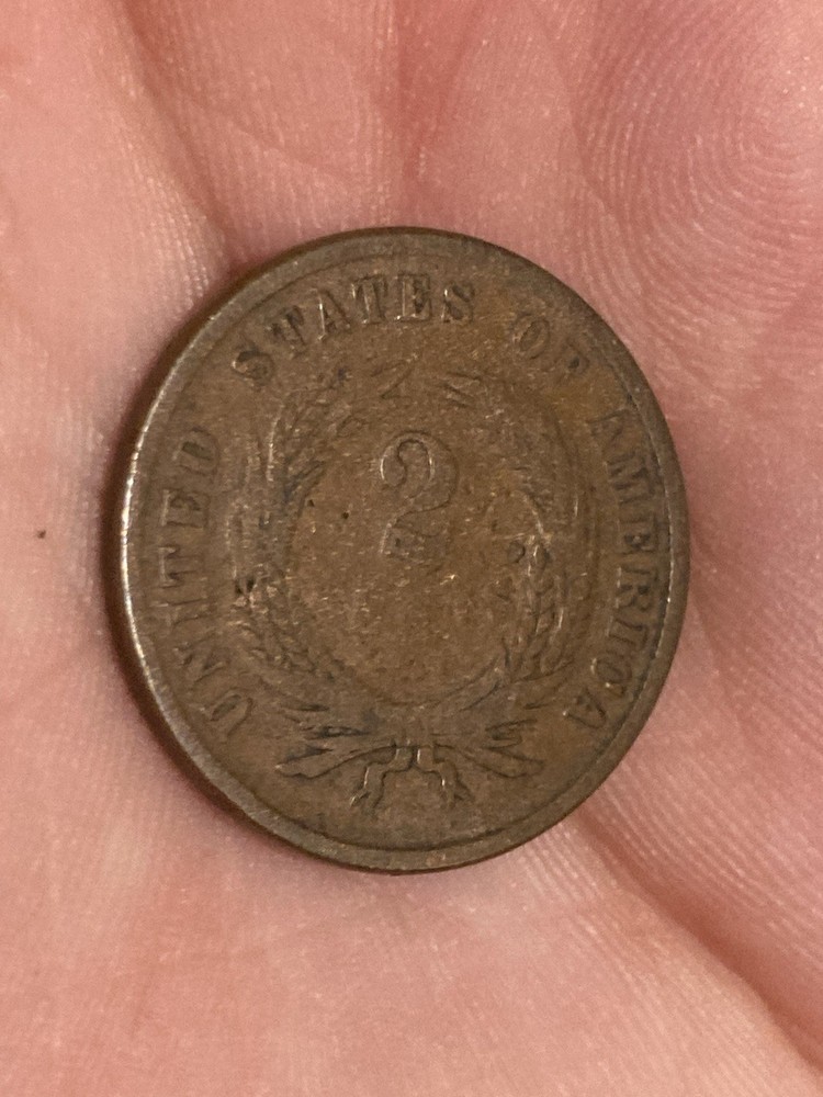 1866 Two Cent Piece Good